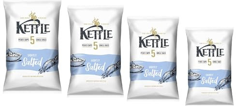 Kettle Lightly Salted Crisps 5 X 25G (4 PACK)