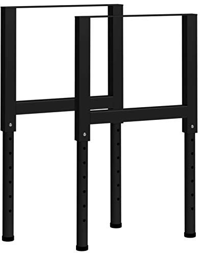 Xichuzi Werkbankgestell Verstellbar 2 STK. Metall 55x(69-95,5) cm, Werkstatteinrichtung, Werkbank Werkstatt, Werkzeugschrank, Werktisch, Werkzeugtisch, Werkbänke Für Heimwerker