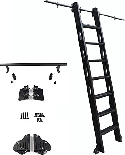 Kit di ferramenta per porta scorrevole per biblioteca, 200 cm, 300 cm, 4 m, 5 m, 6 m, set di ferramenta per armadio (senza scala)