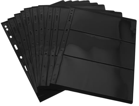 Cabilock 10 Piezas Colección De Hojas Sueltas De Doble Cara para Guardar Tarjetas Conmemorativas Estándar para Coleccionismo De