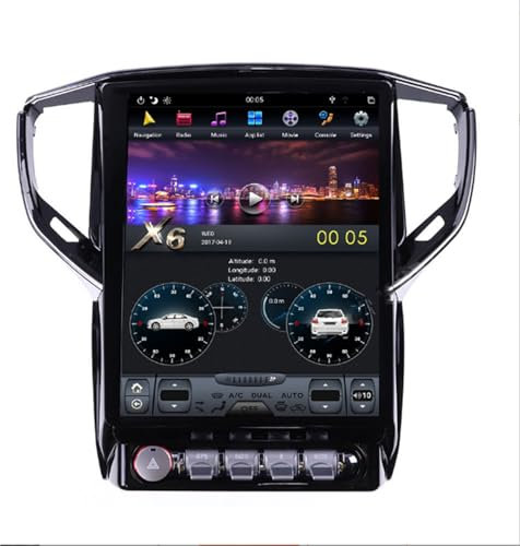 Radio estéreo ZGYBDH Android 15 para M-aserati Ghibli (2014-2018), reproductor multimedia DVD con pantalla táctil de 12,1 pulgadas y Carplay inalámbrico, navegación GPS, receptor FM, Bluetooth, 5G, W
