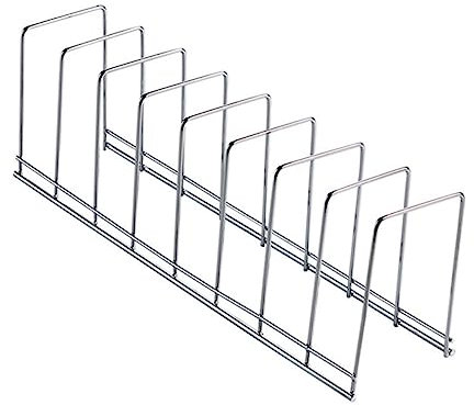 Mikikit Escurridor de Platos de Cocina para 8 Piezas de Hierro Plata