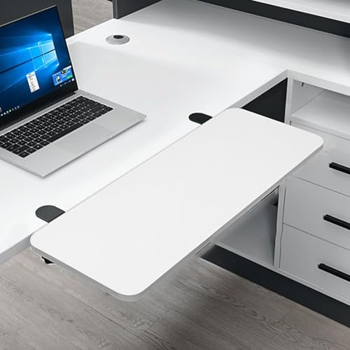 Generico Prolunga Ergonomica per Scrivania, Prolunga per Scrivania da Computer, Mensola per Poggiapolsi per Braccio da Tavolo, Morsetto Senza Punzonatura,A-52x24cm