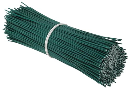 Gadpiparty Bridas de Hierro Galvanizado para Jardín, 1000 Unidades de 15 Cm, Flexibles y Resistentes para Atar Plantas, Viñas, Arbustos y Tomates, Uso en Jardinería y Cultivo Exterior
