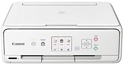 Canon Pixma TS5051 Farbtintenstrahl-Multifunktionsgerät (Drucken, Scannen, Kopieren, 5 Separate Tinten, WLAN, Print App, 4.800 x 1.200 DPI) weiß