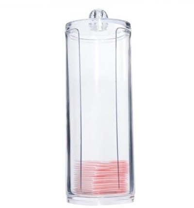 BESTOMZ Wattepadspender Make-up Organizer Transparent für Wattepads Kosmetikpad