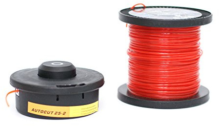 Fadenkopf Mähkopf Fadenspule AutoCut Motorsense Freischneider Rasentrimmer + 100m Mähfaden 2,4mm Stern
