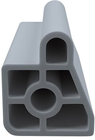 DIWARO.® Stahlzargen-Dichtung SZ374 | grau | 5 lfm für Haus- und Innentüren. Zum Schallschutz und abdichten der Tür. Bestehend aus TPE (Thermoplastischen Elastomer)