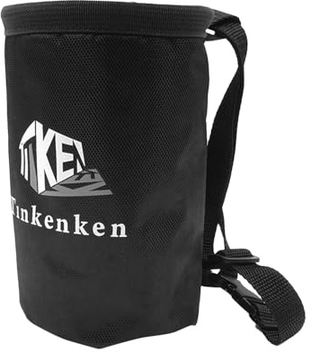 Kasmole Kletterkreidebeutel | Kreidebeutel mit Kordelzug Kreidetasche zum Klettern Doppelschichtiges Design Boulder-Kreidebeutel mit Gürtel und Schnalle - für Klettern, Gymnastik, Gewichtheben