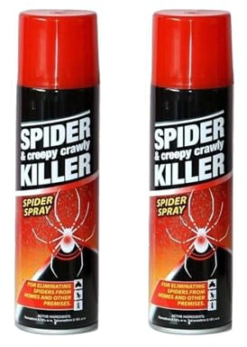PEBBLE HUG Spider & Creepy Crawly Insect Killer Spider Spray, Destroying All Indoor Spider Infestations Fast, Spider Repellent Spray, No More Spiders 200ml (Pack of 2)