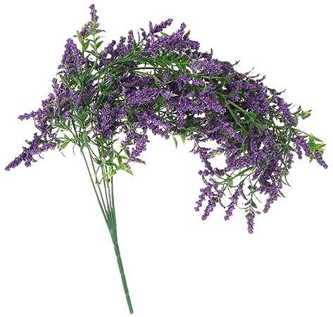 HAWILLOSCH Künstlicher Lavendel Hängeblume Simulationsblume Violett Dekoration Für Wohnzimmer Tür Wandbehangdekor Innenhof Blumenschmuck