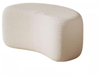 LAPADULA Poggiapiedi Soggiorno Piccolo Appartamento Mezzaluna Divano Sgabello Porta di Casa Sherpa Scarpa Sgabello Cambio Camera da Letto Sgabello for Il Trucco Ingresso Ottomano