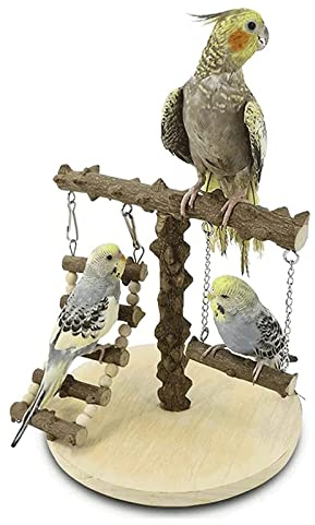 XAoSCd Vogelkäfig Vogelkäfig Aus Holz Tragbare Vogelträger Mit Leiterschaukel Erholungseinrichtung Für Haustiervögel Vogelkäfige Für Bewegung Vogelhaus Neuartiges Design,