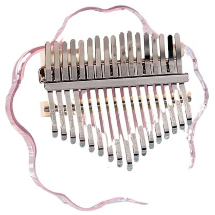 Kalimba Instrument Tragbare Acryl Kalimba 17 Tasten Chromatisches Daumenklavier Anfänger Kalimbas Professionelles Tasteninstrument(Style 1)