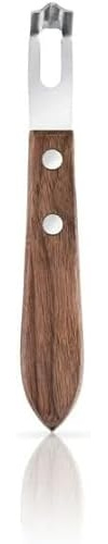 Brown Channel Knife, Lemon Peeler Zester Tool, Wood & Stainless Steel Peeler, Ultra Sharp Lemon Rind Twist Peeler Tool, Kitchen Tool for Lemon Orange Citrus Fruit Grater Graters, Peelers and Slicers P