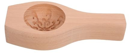 UTHCLO Stampo Legno Per Ravioli e Dolci Tradizionali Mold Per Baozi e Paste Design Elegante Forma Di Fiore Strumento Da Cucina Per Dolci Cinesi e Biscotti Facile Da Usare