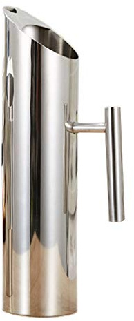 Home - Jarra de agua con protección contra el hielo, jarra de acero inoxidable, para rizar bebidas frías, jugo, hervidor de cocina