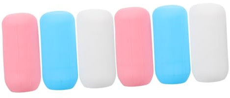 FOMIYES Coperture Elastiche in Silicone Set 6 Pezzi Estensibili Protezione Anti-perdita per Bottiglie da Viaggio per Shampoo e Lozione in Viaggio