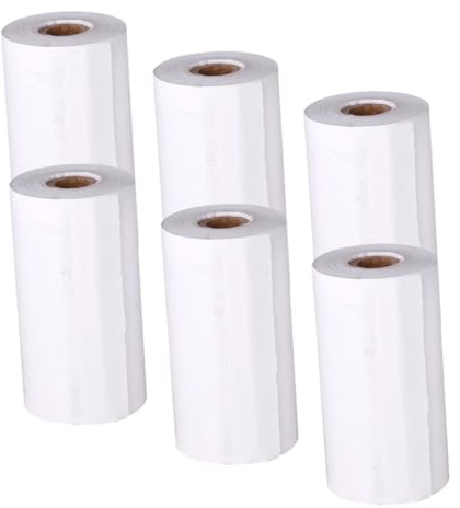 DINHEAROM 6 Rolls Thermal Printer Paper Roll Printer Paper Accessory for Boys and Girls Refill