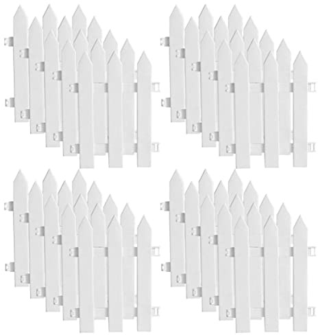 BEAHING Staccionata in plastica per Albero di Natale, Decorazione per Giardino, Prato, Cortile, casa, Matrimonio, Bianco, 20 Pezzi
