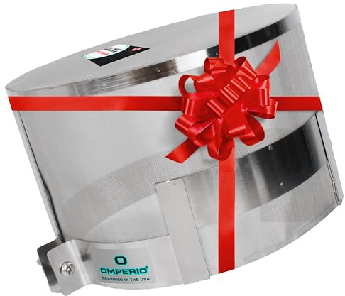 OMPERIO Smart Meter Cover RF-Radiation Shield Guard EMF Protection, Reduces EMF RF and 5G, Stainless Steel 316 Faraday Cage (Designed in USA by OMPERIO® Family Brand)