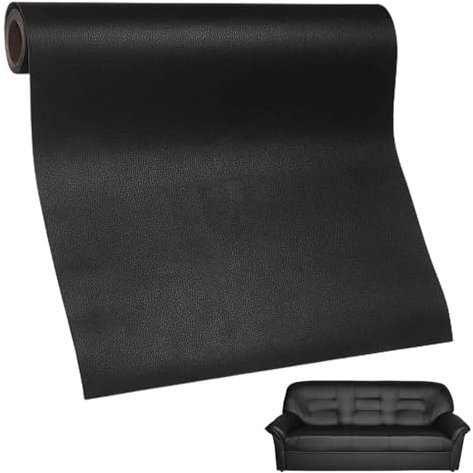 Leder Patch Kit, 60x137cm PU Reparatur Patch, Leder Selbstklebend Patch, Selbstklebender Leder Reparaturaufklebe, Kunstleder Selbstklebende Leder, für Autositz, Sofa, Bürostuhl, Möbel
