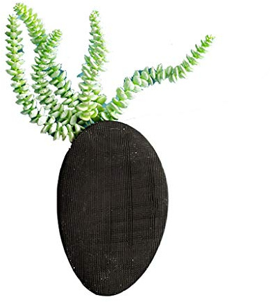 Macetas, Jardín Macetas de cucharas Colgantes plantador Colgante, Colgantes de cerámica de Pared Interior Tiesto decoración de la Pared de la Sala de Habitaciones Dormitorio (Color : Nero)