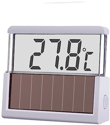 Angoily digitales Fischen im Aquarium Wassertemperaturanzeige Haustier-Kürbis-Spielzeug digital geführt digitales Thermometer ABS-Thermometer Aquariumthermometer LED Wasserthermometer Weiß