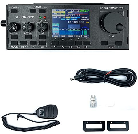 TORR MCHF V0.6.3 Transceptor HF SDR Transceptor QRP Radio Amateur con Fuente de AlimentacióN + MicróFono Enchufe de la UE