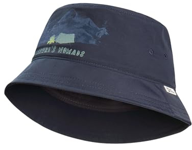 Jack Wolfskin Unisex Kinder Woods Bucket Hat K Sonnenhut, Print Night Blue, Einheitsgröße EU