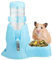 Hamster Drinking Bottle, 125 ml Small Animal Drinker, Blue Rodent Water Bottle, Hamster Water Dispenser with Stand Dispenser, Pet Accessories for Bunnies, Chinchillas, Hedgehogs, Squirrels