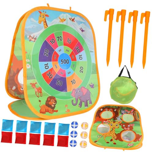 Supvox 1 Set Outdoor Spiele Kindertasche Wurf Kleinkind Aktivität Im Freien Geburtstagsparty Spiele Draußen Wurfbrettspiel Wurfspiel Oxford Tuch