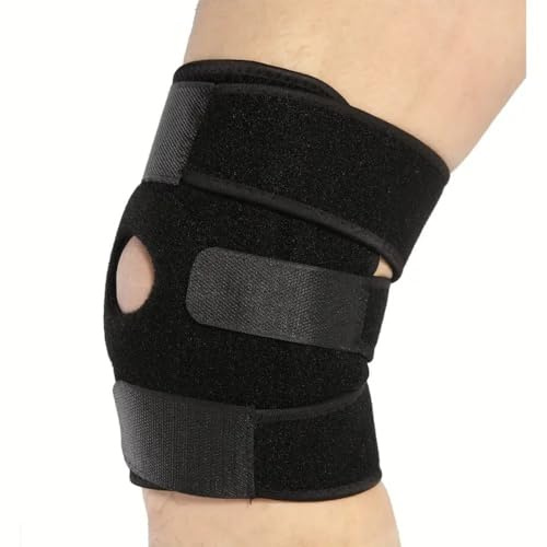 Knee Support Brace Single Professional Knee Support for Men/Women Adjustable Breathable Knee Brace for Joint Pain Arthritis Ligament Injury Meniscus Tear ACL MCL Tendonitis Running Squats Sports