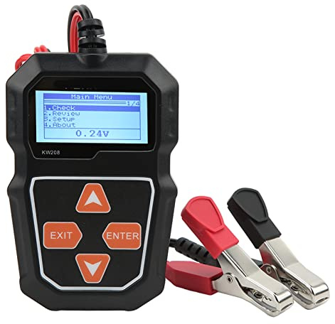 Probador de batería de automóvil XTEVU, probador de carga de batería automática de 12V compatible con Digital con SUV de camiones, analizador de alternadores automotrices