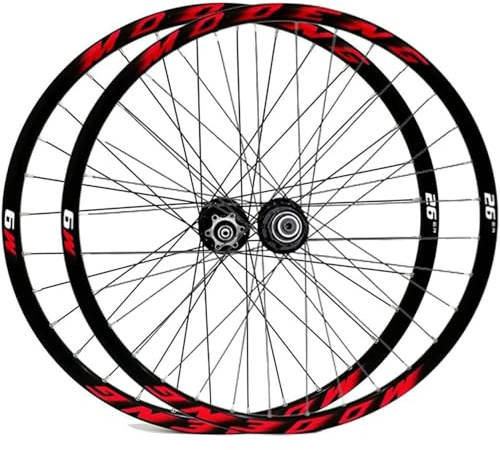 SXSHEYS Mountainbike-Laufradsatz 26, 27,5 und 29 Zoll, Schnellspanner, Scheibenbremse, 32 Loch, Felge, Vorder- und Hinterräder für 8/9/10/11-fach Kassette