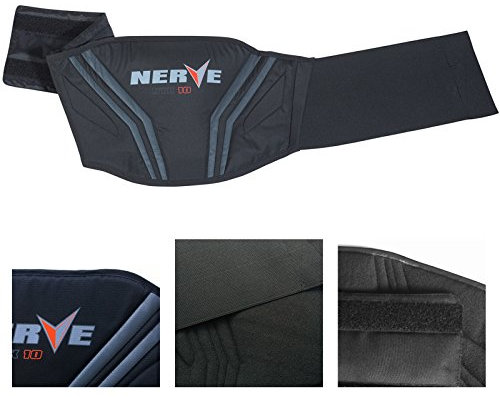 Motorrad Nierengurt Push Herren Damen Kinder Roller Wärme Schutz Verstärkt Klettverschluss - schwarz - S-80cm