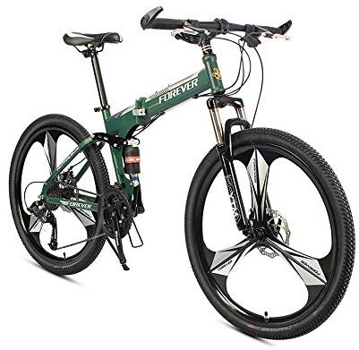 MTTKTTBD Portable Pliable Vélos, Folding Bike Double Frein à Disque,26 24 Vitesses First Class Pliant VTT Pour Hommes et Femmes,Avec Cadre en Acier à Haute Teneur en Carbone