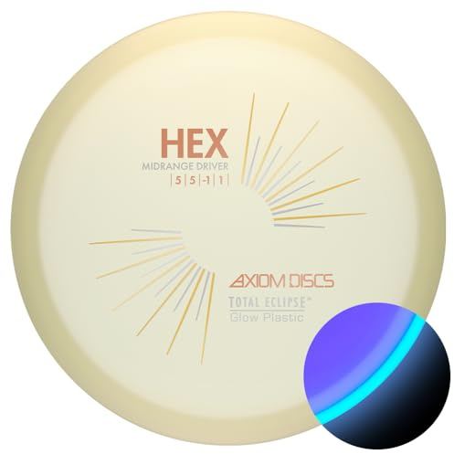Axiom Discs Total Eclipse Glow 2.0 Hex Disc Golf Mitteltöner (Farben können variieren)