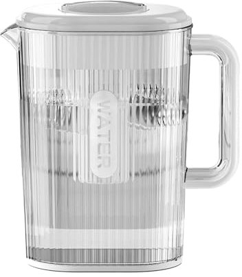Jarra de agua fría, recipientes de jugo para jarra, jarra de agua fría de 2 litros, jarra de agua resistente al calor, contenedor portátil, fácil de usar, portátil para sangría uice, jarra de vidrio