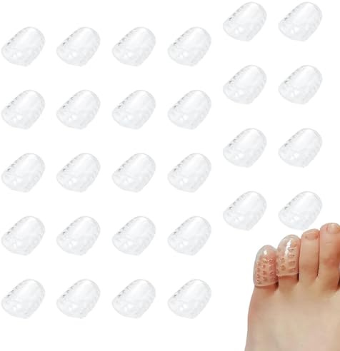 Zehenschutz – Zehenkissenkappe | Silikon-Zehenschutz | Anti-Reibungs-Zehenkappe | Schuhe Blasenprävention Zehenabdeckungen Set | Zehenmanschetten Separatoren | Weicher Zehenschutz für Hühneraugen,