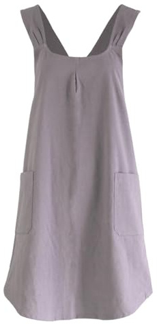 1 Einfache Schürze Aus Baumwolle Und Leinen Im Japanischen Und Koreanischen Stil, Heimschürze Für Damen, Schürze Muss Nicht Gebunden Werden, Küchenschürze, Schürze Für Mehrere Szenen Geeignet