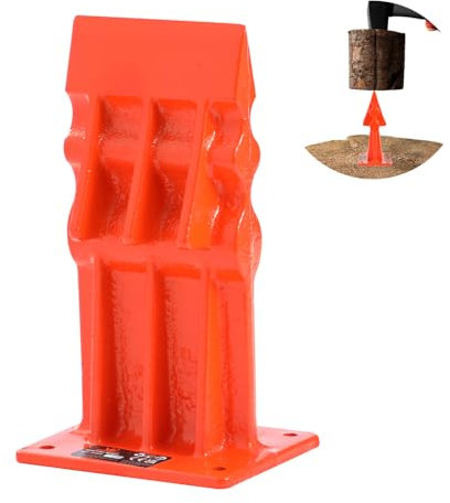 TOPWAY Holzspalter 17,8 cm, tragbarer Brennholzspalter für kleine bis mittelgroße Holzhacken, Spaltwerkzeug, 331255A