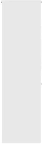 vidaXL 80x240 cm White Waterproof Shower Roller Blind for Ceiling/Wall/Window Mounting with PEVA Fabric & Aluminum Top Rail