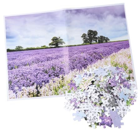 IMIKEYA 1000 Stück Teile Puzzle für Lustiges Puzzle für Kreative und Stressabbau für Freunde Lavendelblumenmeer