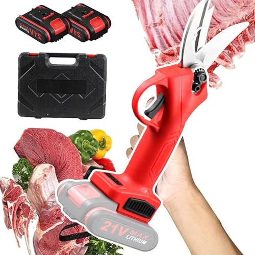 Cizallas De Alimentos EléCtricos,2xmah Battery Boath Sicissorss- Apreta Anti-Deslizamiento, Para Huesos PequeñOs, EspáRragos, Ajo Y Vegetales PreparacióN Para La PreparacióN,Red