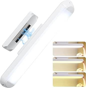 FEIGO LED schminktisch beleuchtung, Dimmbar Make up Licht für Schminktisch Lampe, Spiegellampe Badezimmer, 2000mAH Wiederaufladbar Beleuchtung Spiegelleuchte(24CM)