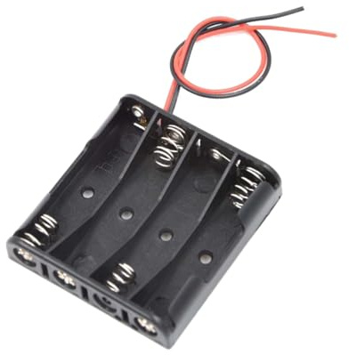 TOYZFRIENDY 6 pièces Boîtier Batterie AAA avec Fils Support Pile avec Clip Ressort Facile à Installer Lot pour Système Mobile et