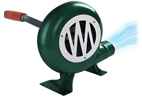 JOUFNING Handkurbel-BBQ-Gebläse Von Blacksmith – Manueller Popcorn-Ventilator Mit Eisengetriebe, Tragbarer Blasebalg Für Grillfeueranzünder, Für Camping-Kohleofen-Grillwerkzeug(300W)