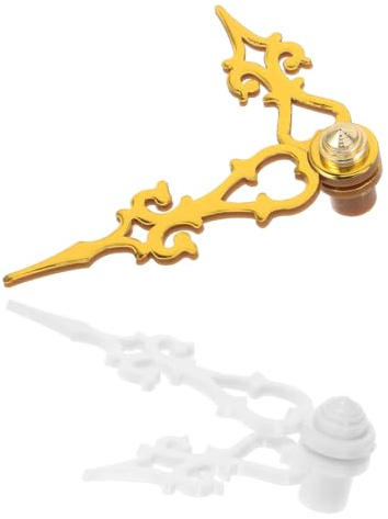 Toddmomy 2 Satz Dekorative Wanduhrzeiger aus Kunststoff in Gold mit Geräuschloser und Verschleißfester Funktion für Reparatur von Kuckucksuhren im Wohnbereich