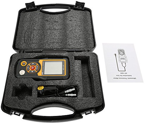 HT-1200 Digital LCD Ultrasuoni Misuratore di Spessore Tester Strumento di Misura 1.2~225mm Gamma